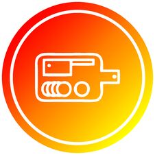 Free Chopping Board Circular In Hot Gradient Spectrum Stock Images - 258126414