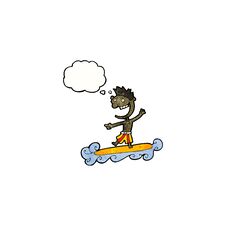 Cartoon Surfer Dude Royalty Free Stock Photo Cartoon Surfer Dude Royalty Free Stock Photo