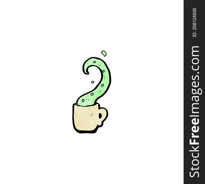 Cartoon Tentacle In Teacup Free Stock Images & Photos 258124936