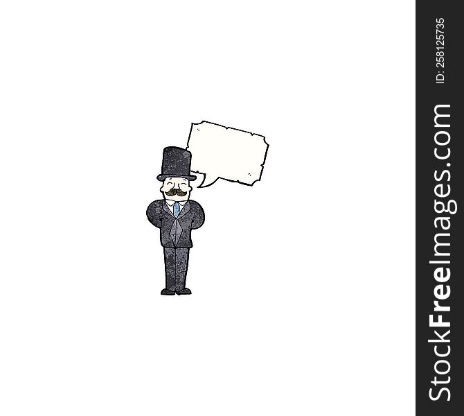 Cartoon Victorian Gentleman