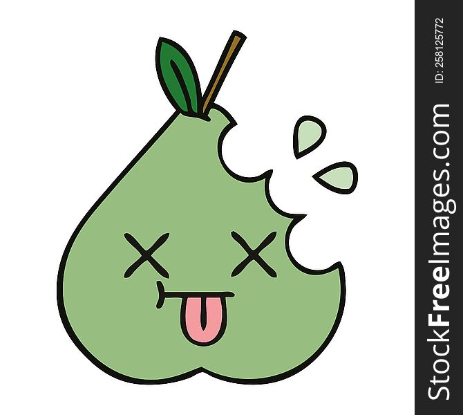 Cute Cartoon Green Pear