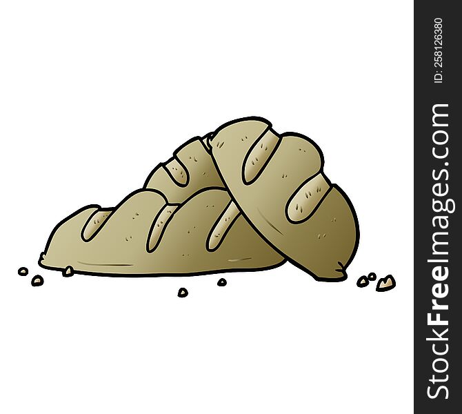 cartoon loaves of freshly baked bread. cartoon loaves of freshly baked bread