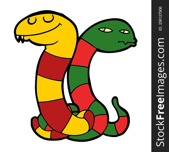 cartoon snakes