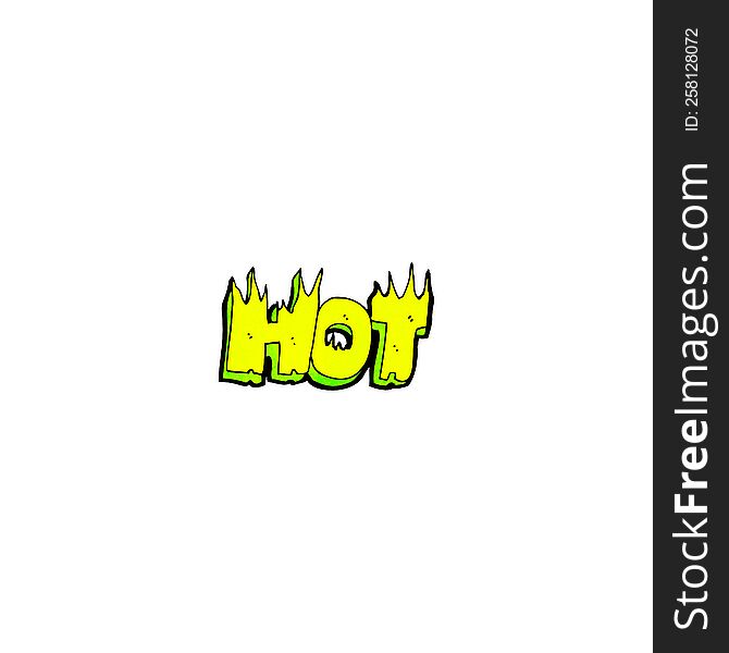 cartoon hot symbol