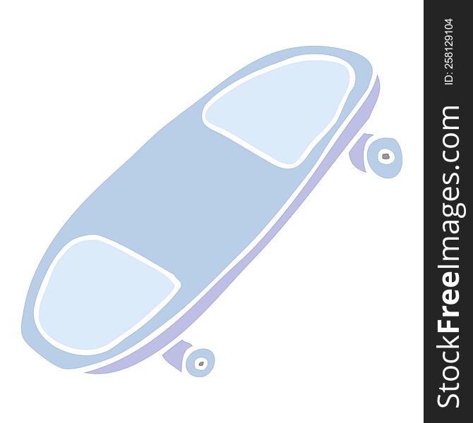 cartoon doodle skate board