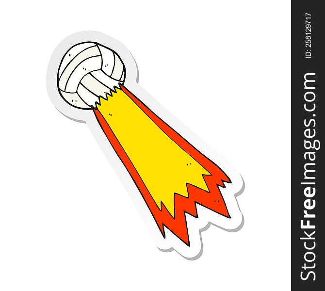 sticker of a cartoon soccer ball