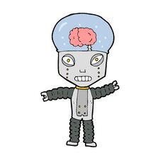 Free Cartoon Future Robot Stock Photo - 258130000