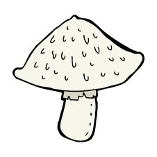 Cartoon Wild Mushroom Stock Photography