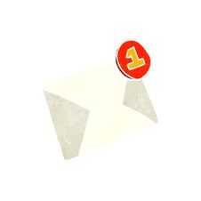 Retro Cartoon Email Royalty Free Stock Image