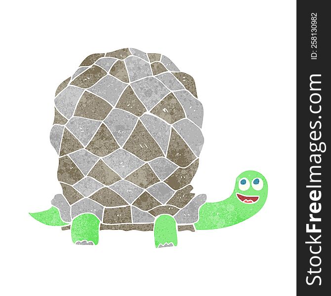 Retro Cartoon Tortoise