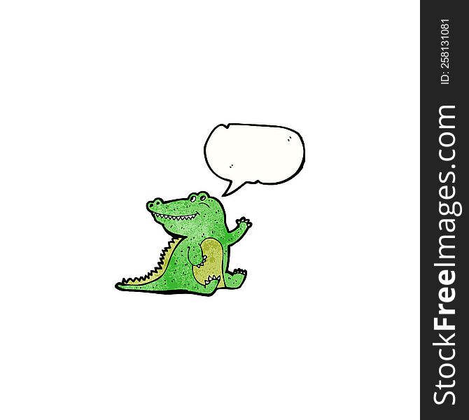 friendly crocodile cartoon