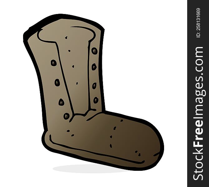 cartoon old boot