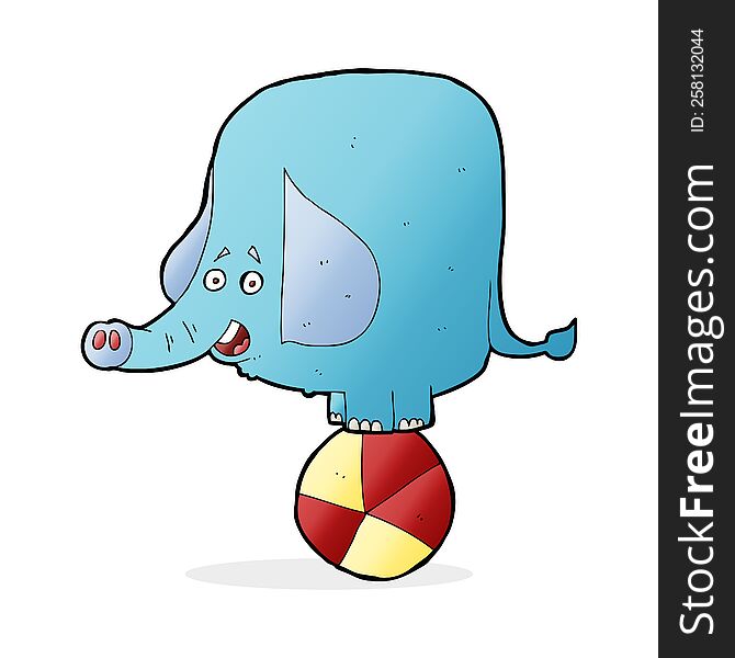 Cartoon Circus Elephant