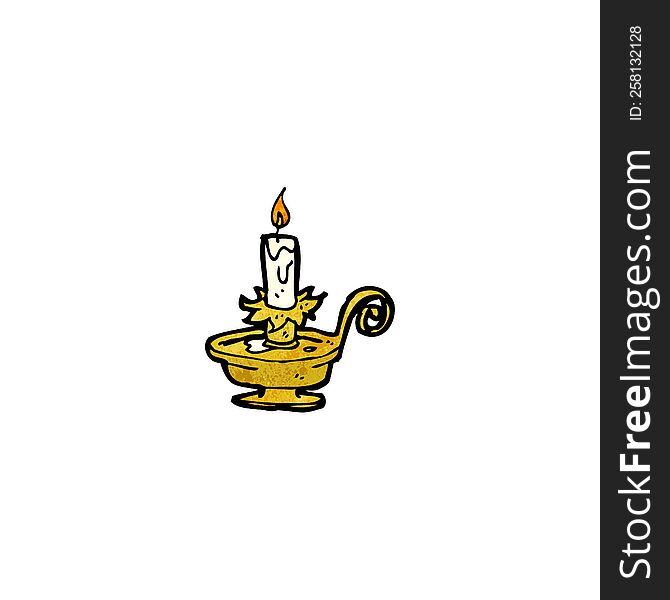 old candle holder cartoon