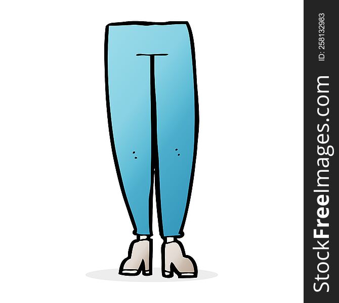 Cartoon Female Legs