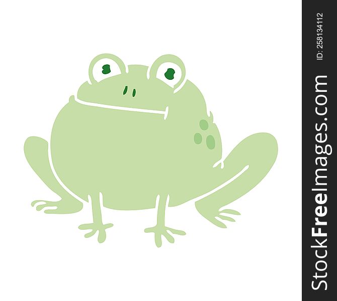 quirky hand drawn cartoon frog