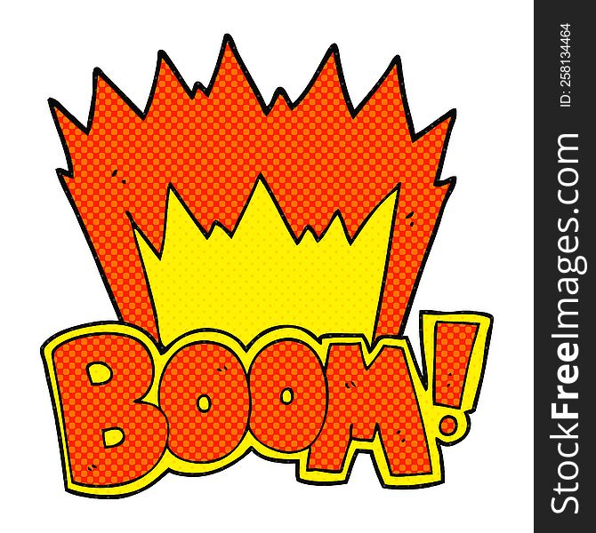 cartoon boom symbol