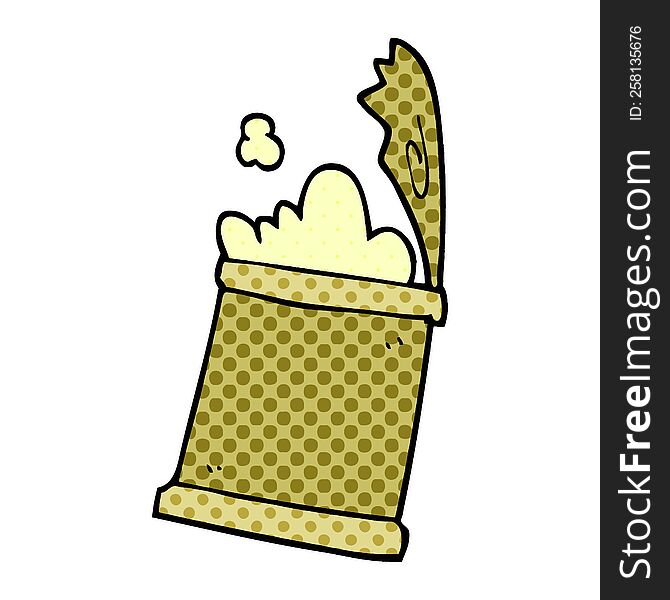 cartoon doodle open can of food
