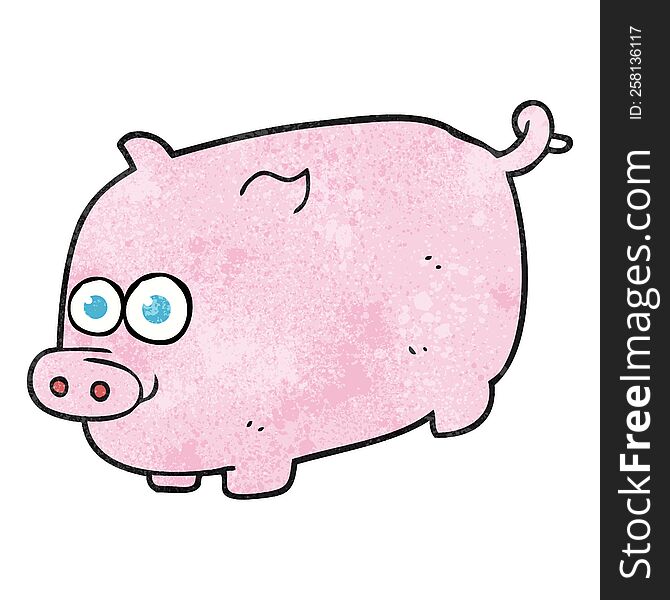 Textured Cartoon Pig