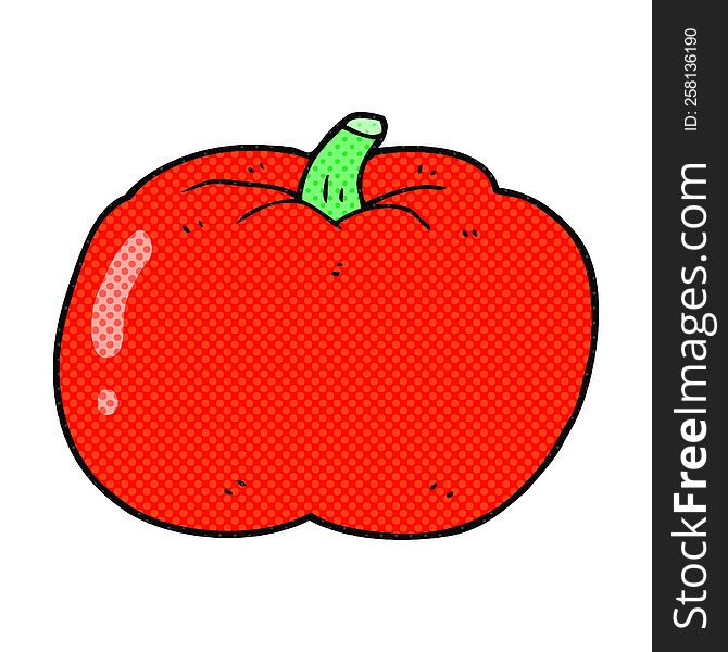 freehand drawn cartoon tomato