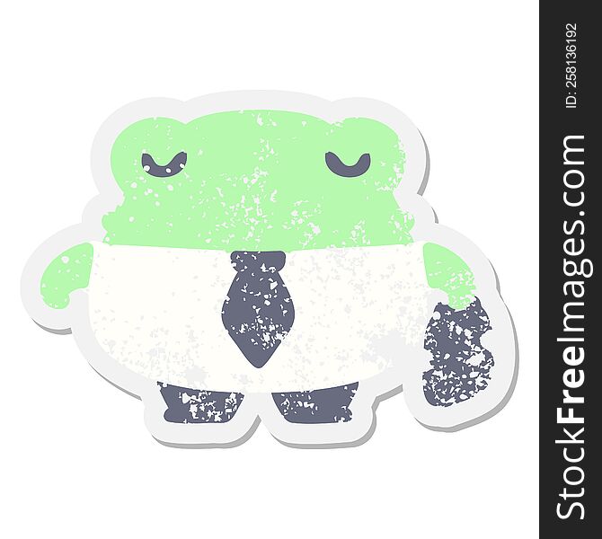 important business toad grunge sticker