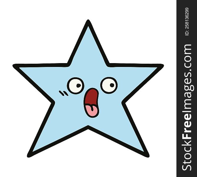 Cute Cartoon Star Fish