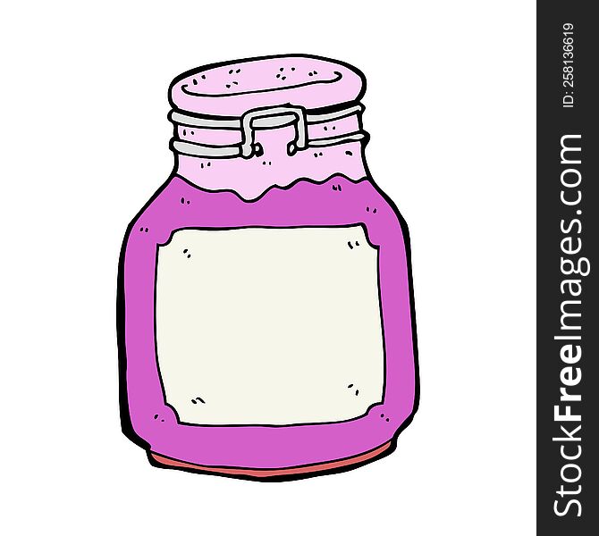 cartoon kitchen jar