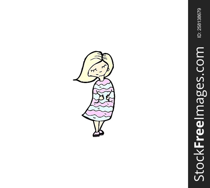 Cartoon Blond Girl