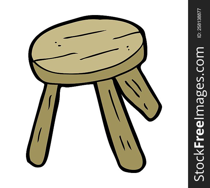 Cartoon Wooden Stool