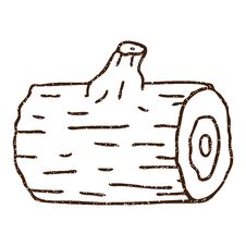 Free Log Charcoal Drawing Stock Image - 258142101