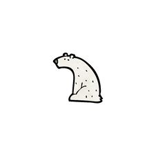 Cartoon Polar Bear Royalty Free Stock Photography