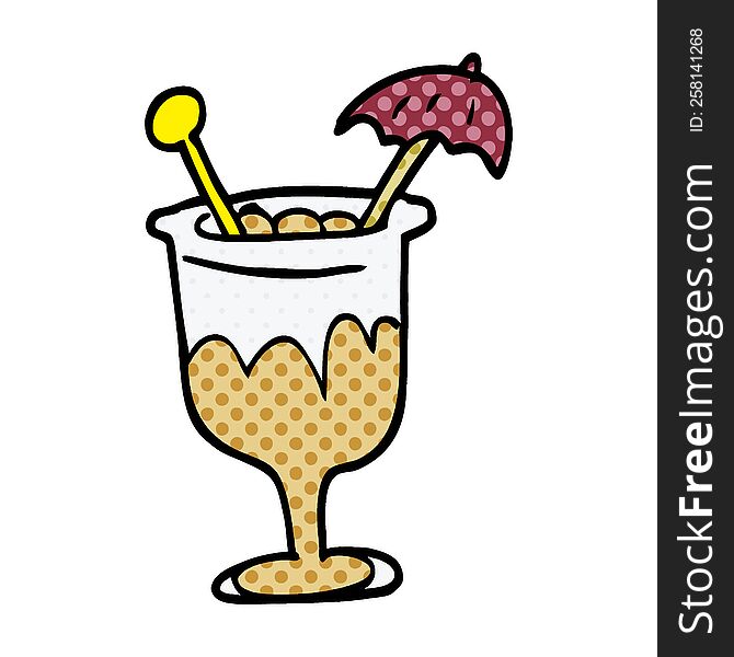 cartoon doodle cocktail