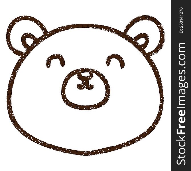 Bear Charcoal Drawing
