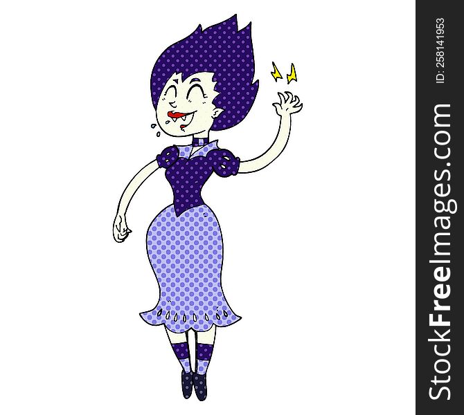 Cartoon Vampire Girl