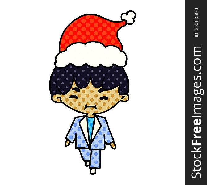 Christmas Cartoon Of Kawaii Boy