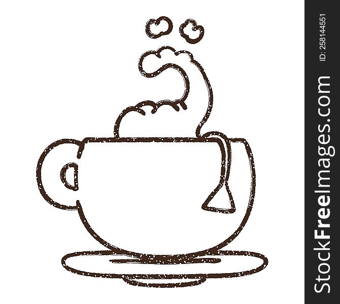 Tea Charcoal Drawing