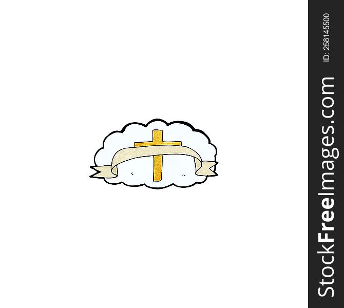 cartoon religious cross symbol