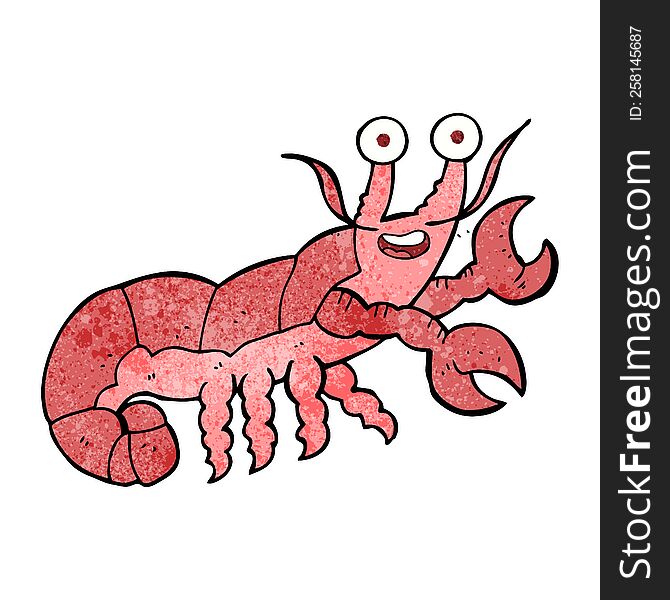 Textured Cartoon Lobster