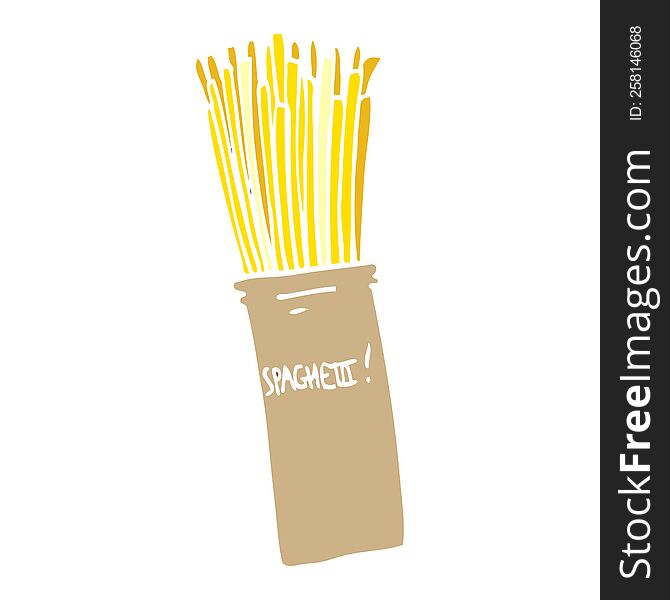 cartoon doodle  jar of spaghetti