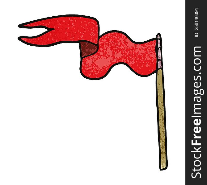 cartoon doodle flag