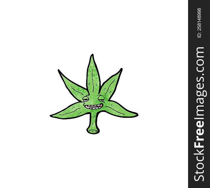 Cartoon Marijuana Leaf