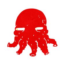 Cartoon Alien Face Royalty Free Stock Image