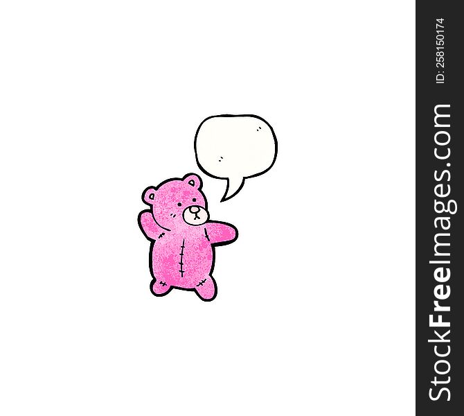 pink teddy bear cartoon