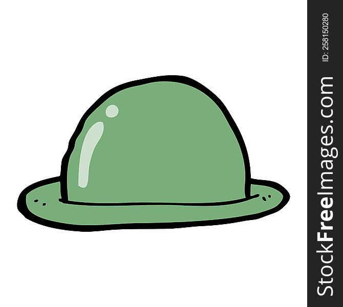 Cartoon Bowler Hat