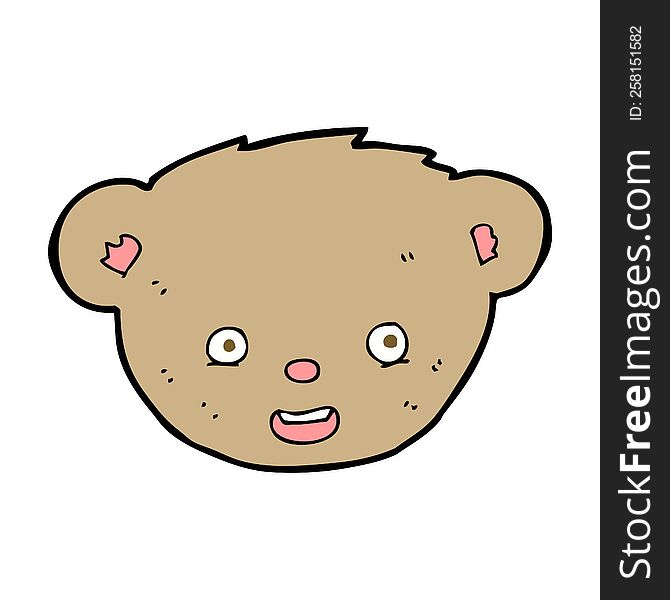 cartoon teddy bear face