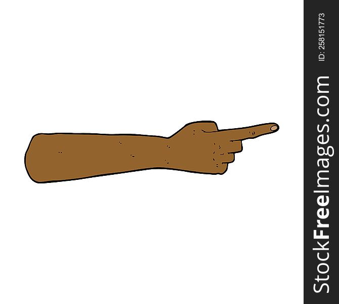 pointing hand cartoon