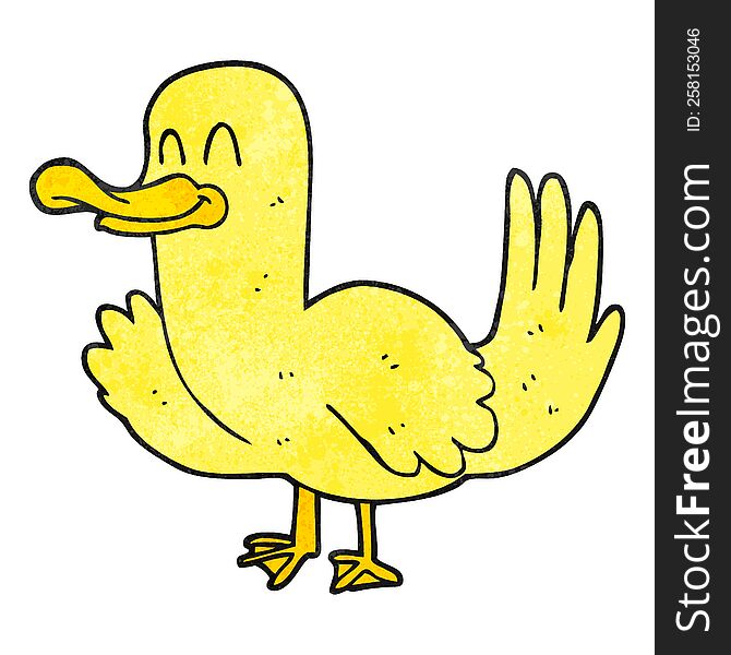 Textured Cartoon Duck
