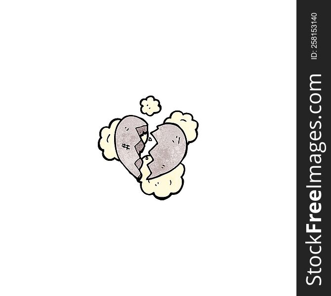 stone heart cartoon