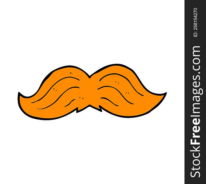 Cartoon Ginger Mustache