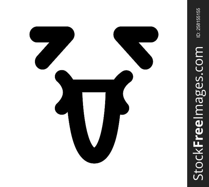 simple laughing face icon